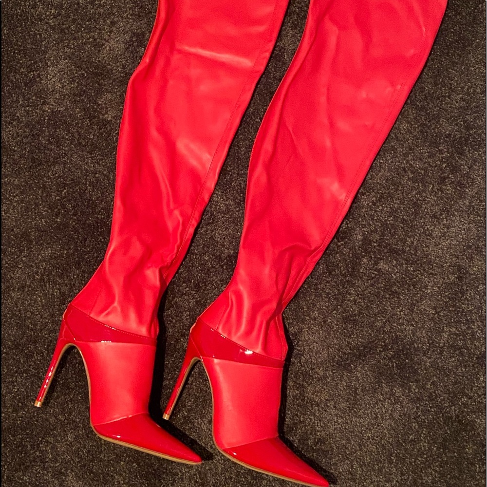 Brand new thigh high heels:)
